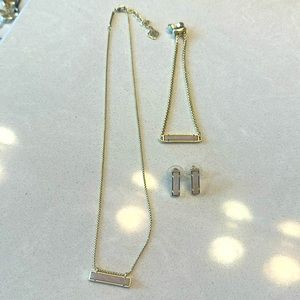 Kendra Scott, necklace, bracelet, earrings, set